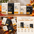 Fall Thanksgiving themed honey jars in boxes