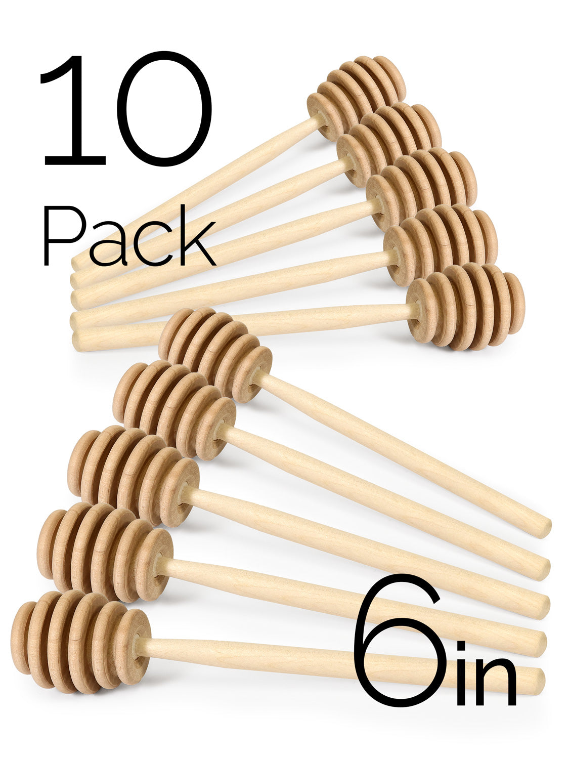 Maple Wood Honey Dipper 6"