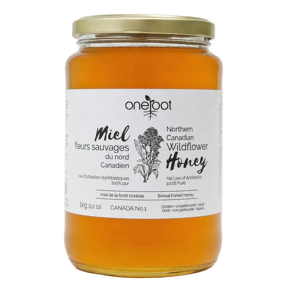 Natural Boreal Forest Wildflower Honey Liquid - 1kg (2.2lb)