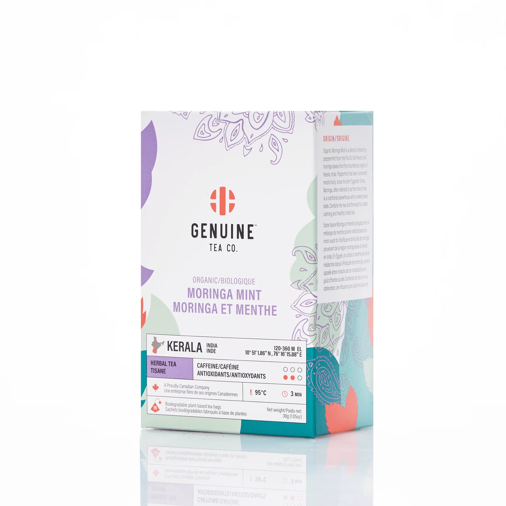 Genuine Tea - Menthe et moringa biologiques