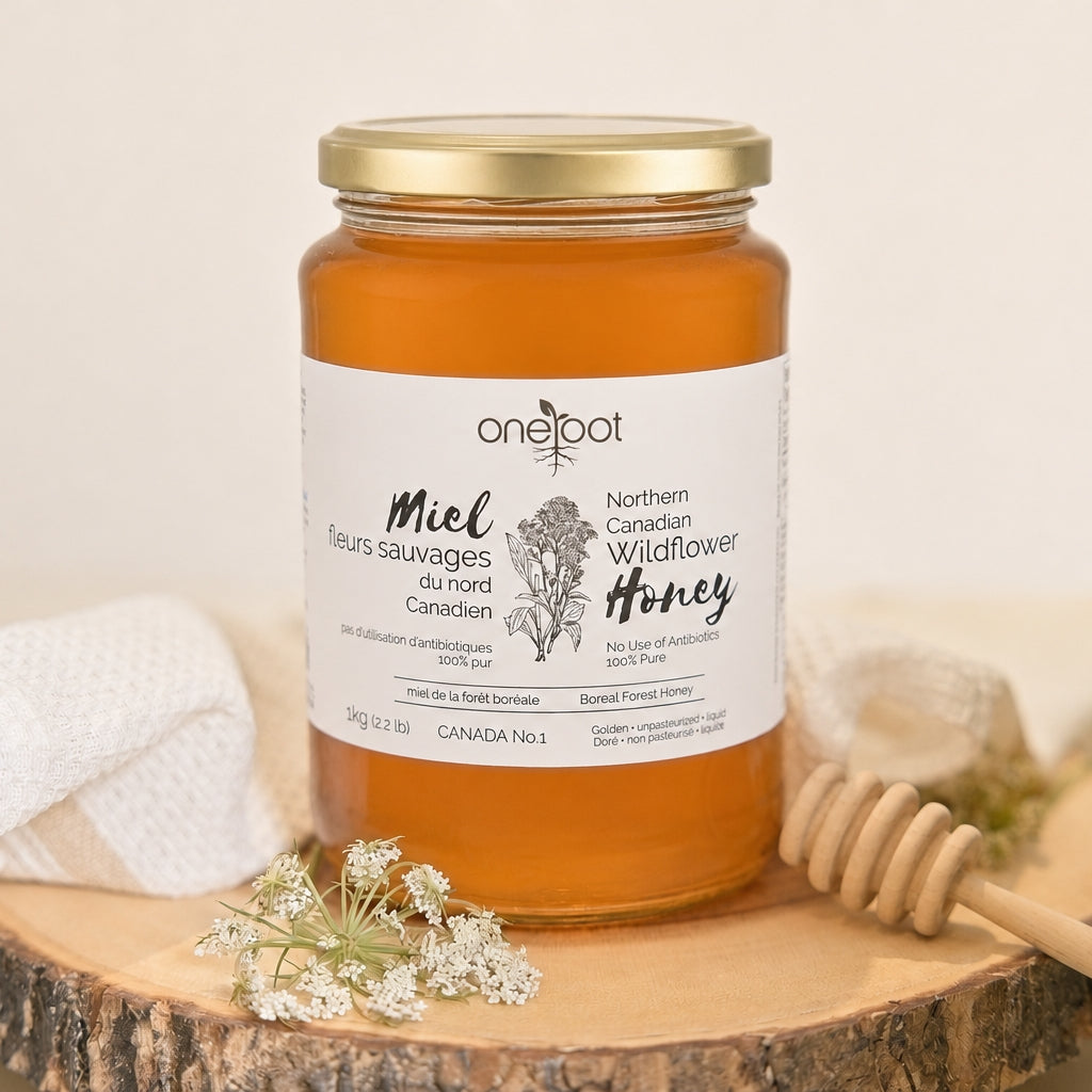 Natural Boreal Forest Wildflower Honey Liquid - 1kg (2.2lb)
