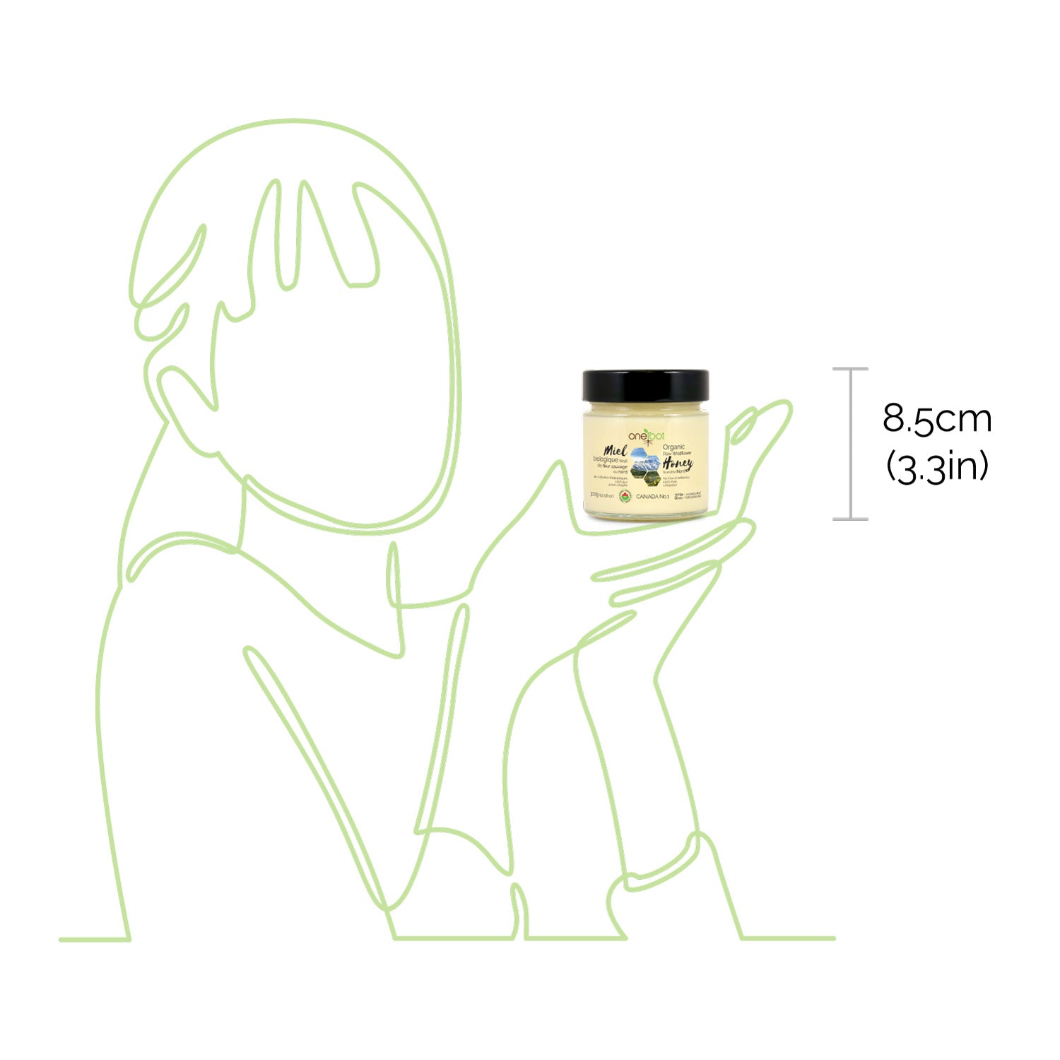 Organic Raw Wildflower Honey - 300g (10.58oz)