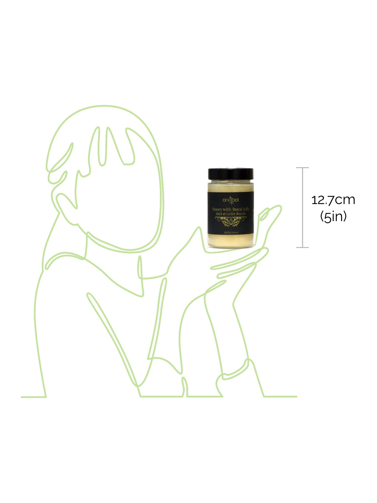 Honey with Royal Jelly - 500g (17.6oz)