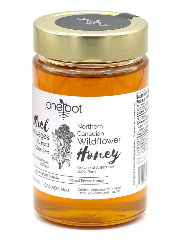 Natural Boreal Forest Wildflower Honey Liquid - 500g (17.6oz)