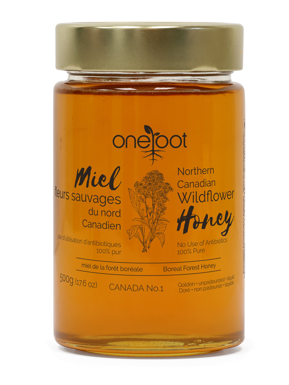 Natural Boreal Forest Wildflower Honey Liquid - 500g