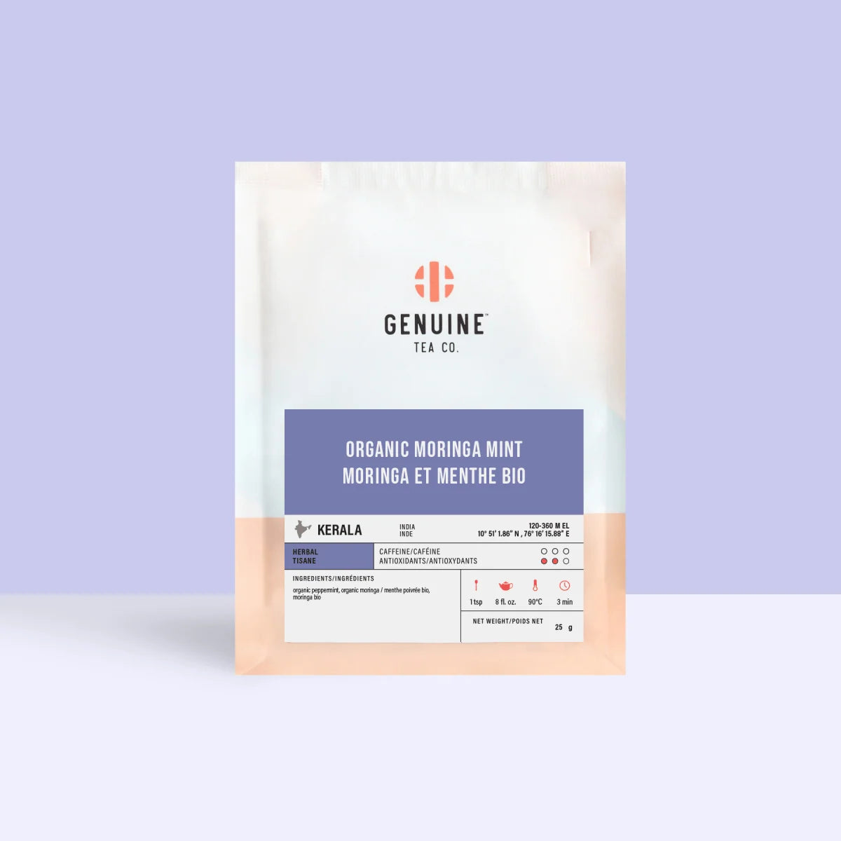 Genuine Tea - Menthe et moringa biologiques