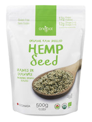 Organic Raw Shelled Hemp Seeds - 500g - shop hemp seeds online in Canada - hemp seeds - organic hempseed