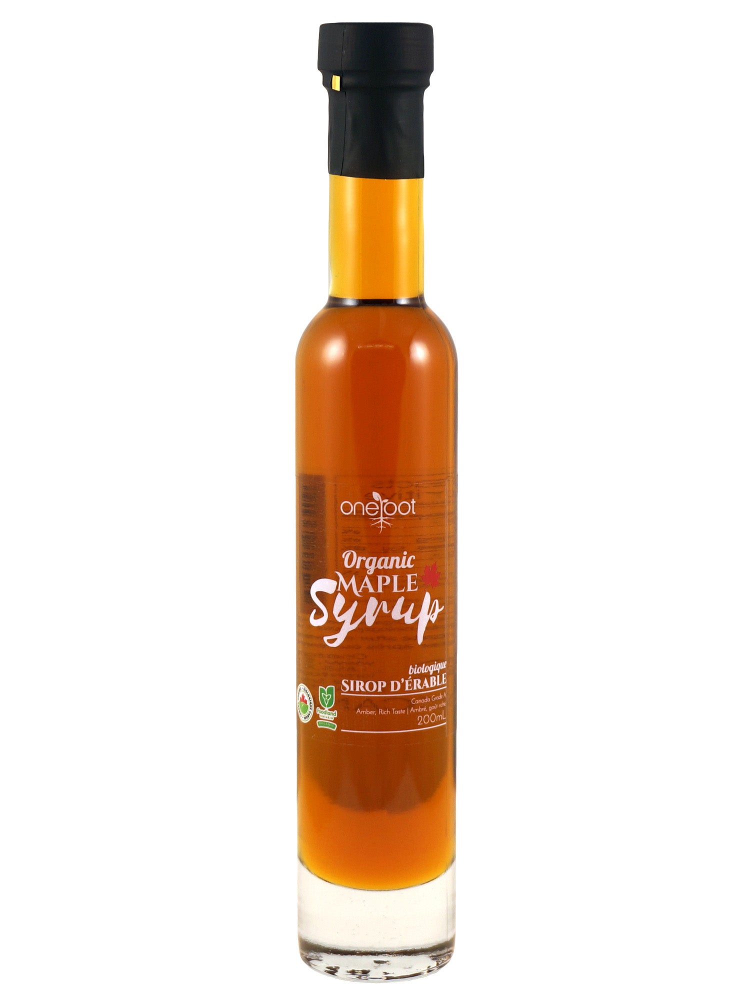 Organic Maple Syrup - 200mL - Natural Canadian honey blended with organic maple syrup, capturing the authentic sweetness of Canada.